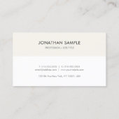 Erinnerung der Ernennung Elegantes Berufliches Mus Terminkarte (Rückseite)