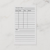 Erinnerung der Ernennung | Fahrschule Visitenkarte (Rückseite)