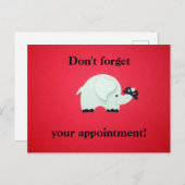 Erinnerung der Ernennung Postkarte (Vorne/Hinten)