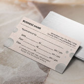 Erinnerung der Ernennung Silver Dots Blush Pink Terminkarte