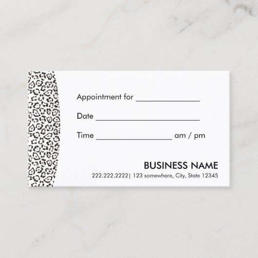 Erinnerung der Ernennung Terminkarte (Vorderseite)