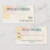Erinnerung der Ernennung Visitenkarte (Vorne/Hinten)