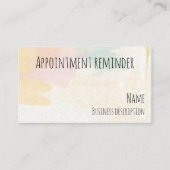 Erinnerung der Ernennung Visitenkarte (Vorderseite)