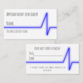 Erinnerung der Ernennung Visitenkarte (Vorne/Hinten)