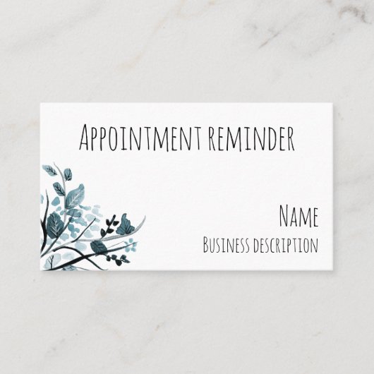 Erinnerung der Ernennung Visitenkarte (Vorderseite)