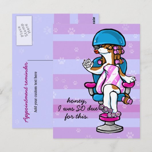 Erinnerung der Ernennung von Hunden Postkarte (Vorne/Hinten)