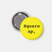 Erinnerung der Flügeldrachenpraxis (2 von 3) Gelbe Magnet (Vorderseite/Rückseite)