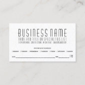 Erinnerung der heiligen Geometrie Terminkarte (Rückseite)