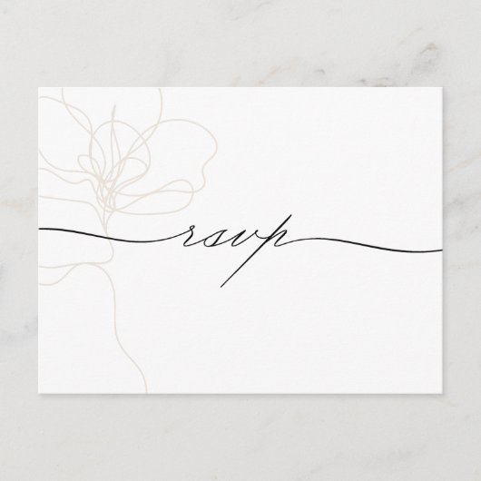 Erinnerung der illustrierten Blume UAWG Einladungspostkarte (Vorderseite)