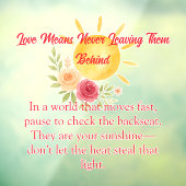 Erinnerung der Kindersicherheit Fensteraufkleber (Blatt 3)