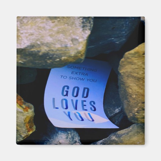Erinnerung der Liebe Gottes für dich. Christlicher Magnet (Vorne)