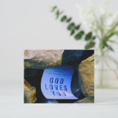 Erinnerung der Liebe Gottes für dich. Christlicher Postkarte (Stehend Vorderseite)