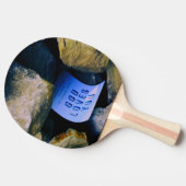 Erinnerung der Liebe Gottes für dich. Christlicher Tischtennis Schläger (Seitenansicht)