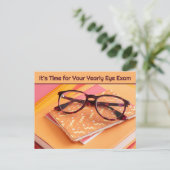 Erinnerung der optometrischen Ernennung Postkarte (Stehend Vorderseite)