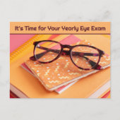 Erinnerung der optometrischen Ernennung Postkarte (Vorderseite)