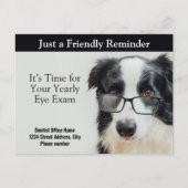 Erinnerung der optometrischen Ernennung Postkarte (Vorderseite)