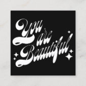 Erinnerung der Salon-Ernennung, rosa Retro-Sterne Terminkarte (Vorderseite)