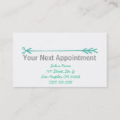 Erinnerung der terminkarte (Rückseite)