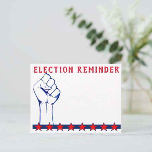 Erinnerung der Wahlen! Postkarte (Stehend Vorderseite)