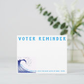 Erinnerung der Wähler Postkarte (Stehend Vorderseite)