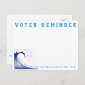 Erinnerung der Wähler Postkarte (Vorne/Hinten)