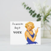 Erinnerung der Wähler Postkarte (Stehend Vorderseite)