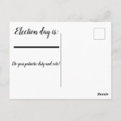Erinnerung der Wähler Postkarte (Rückseite)