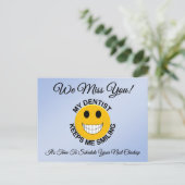 Erinnerung der Zahnersatzkontrolle Postkarte (Stehend Vorderseite)