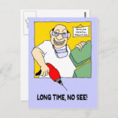 Erinnerung der Zahnersatzprüfung Postkarte (Vorne/Hinten)