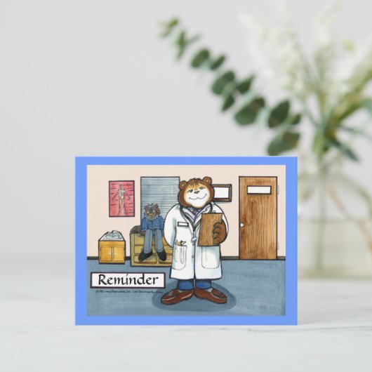 Erinnerung des Arztes Postkarte (Stehend Vorderseite)
