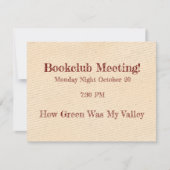 Erinnerung des Buchclubs (Vorderseite)