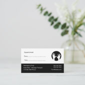 Erinnerung des Massagetherapeuten Terminkarte (Stehend Vorderseite)