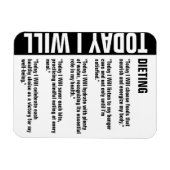 Erinnerung Dieting Goals individuell anpassen Magnet (Horizontal)