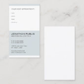 Erinnerung Doktor-Dentist Elegant Modern Terminkarte (Vorne/Hinten)