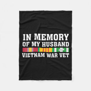 Erinnerung Ehemann Vietnam Veteran Familie Design Fleecedecke