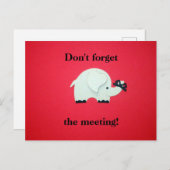 Erinnerung eines Treffens. Postkarte (Vorne/Hinten)