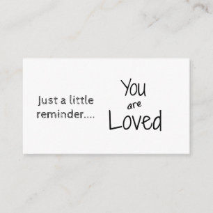 Erinnerung Ermutigen Sie Karten, die Sie lieben Begleitkarte