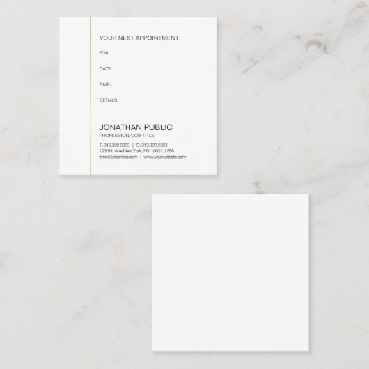 Erinnerung Ernennung Doktor Zahnarzt Terminkarte (Vorne/Hinten)
