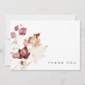 Erinnerung Fall Foliage Beerdigung Danke (Vorderseite)