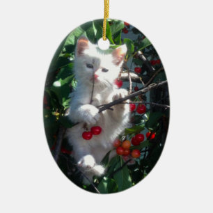 Erinnerung Familienkatze 1-seitiges Foto Keramik Ornament