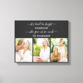 Erinnerung Foto Collage Jemand zu erinnern Leinwanddruck (Vorderseite)