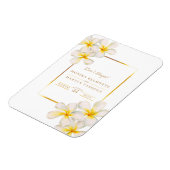 Erinnerung Frangipani Magnet (Linke Seite)