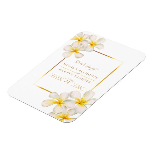 Erinnerung Frangipani Magnet (Linke Seite)