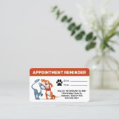 Erinnerung für Begleiter Terminkarte (Stehend Vorderseite)