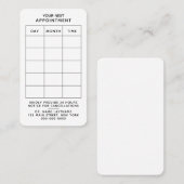 Erinnerung für Berufliche Unternehmen Terminkarte (Vorne/Hinten)