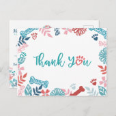 Erinnerung für Blumenmuster Postkarte (Vorne/Hinten)