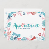 Erinnerung für Blumenmuster und Foliage Postkarte (Vorne/Hinten)