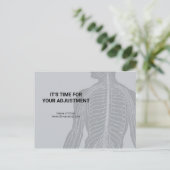 Erinnerung für Chiropraktoren Moderne Anatomie Postkarte (Stehend Vorderseite)