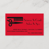 Erinnerung für den beruflichen Friseur Visitenkarte (Vorderseite)