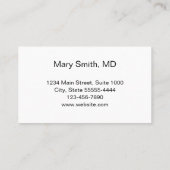 Erinnerung für den Dienstarzt Terminkarte (Rückseite)